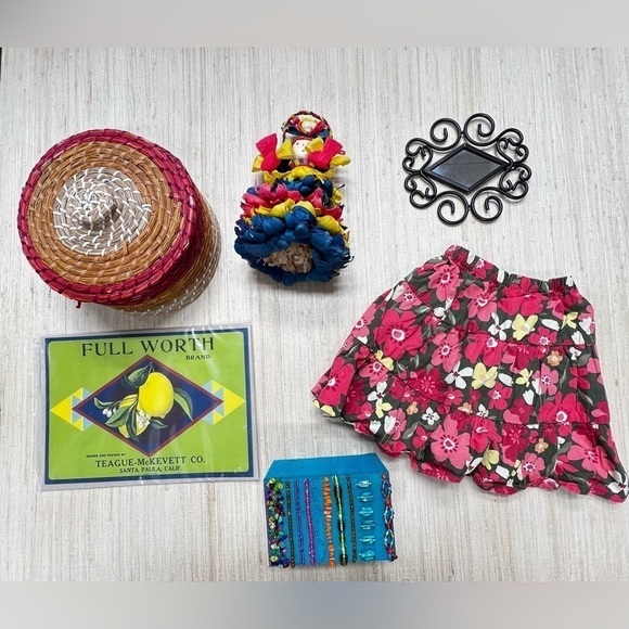 TABLEAU OLDE CALI.. 6 HandChosen OBJECTS - Picture 5 of 5